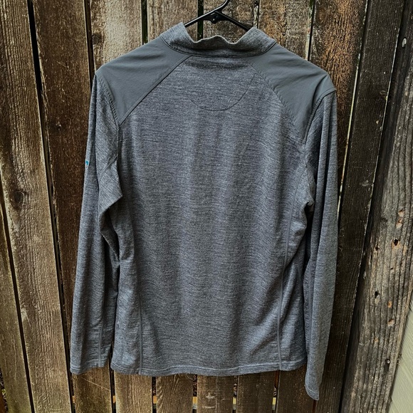 KUHL Merino Wool 1/4 Zip Long Sleeve Top In Gray Sz S - Picture 6 of 12